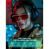 image:imageTIJN Wraparound Blue Light Blocking Glasses Men Women for Computer Gaming  Ultralight TR90 frame Dual AR coatings Red orange lens block 99 blue green light for night screen use and better sleep04nebula Green