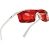 image:imageTIJN Wraparound Blue Light Blocking Glasses Men Women for Computer Gaming  Ultralight TR90 frame Dual AR coatings Red orange lens block 99 blue green light for night screen use and better sleep01ion White