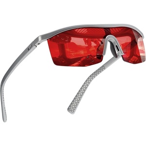 image:imageTIJN Wraparound Blue Light Blocking Glasses Men Women for Computer Gaming  Ultralight TR90 frame Dual AR coatings Red orange lens block 99 blue green light for night screen use and better sleep03chrome Flux