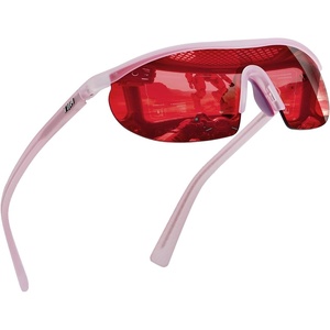 image:imageTIJN Wraparound Blue Light Blocking Glasses Men Women for Computer Gaming  Ultralight TR90 frame Dual AR coatings Red orange lens block 99 blue green light for night screen use and better sleep08haze Blush