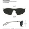 image:imageTIJN AntiSlip Sports Sunglasses Men Women UV400 Running Baseball Cycling Golf Hiking Fishing Wrap Around Outdoor GlassesWhite