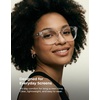 image:imageTIJN Blue Light Blocking Glasses Men Women Vintage Thick Round Rim Frame Eyeglasses23 Upgraded Clear Lens  Transparent